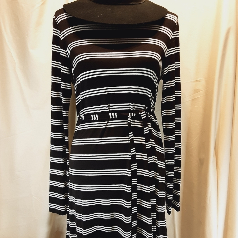 Daisy Fuentes Striped Midi Dress SZ Sm